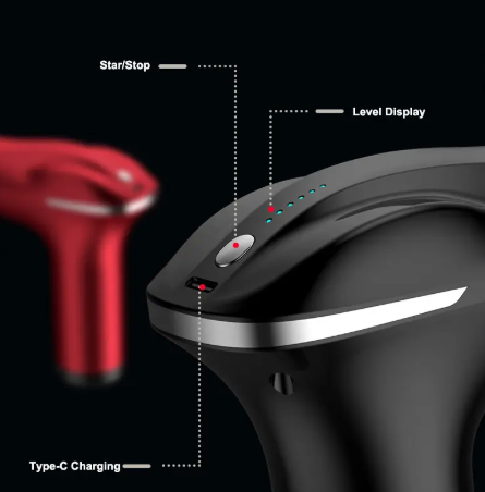 Double Head Massage Gun Muscle Relaxor Electric Neck Mask Gun Fitness Intelligent Mini Vibration Impact Gun Fascia Gun