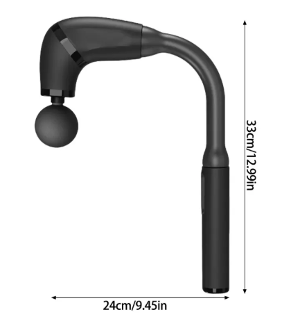 Handheld Massager Fascia Guns with Long Handle U-Shaped Back Massager Deeply Tissue Electric Massage Guns for Body
