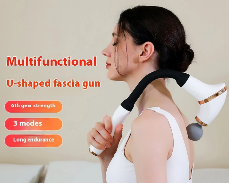 Smart Fascia Gun Electric Massager Massage Hammer Electric Fascia Gun Home Handheld Hammer Back Artifact