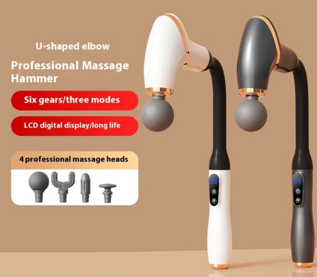Electric Massager Muscle Fitness Massage Gun Multi Functional Detachable Handle Splitting Strap Fascia Gun for Fitness Fasciagun