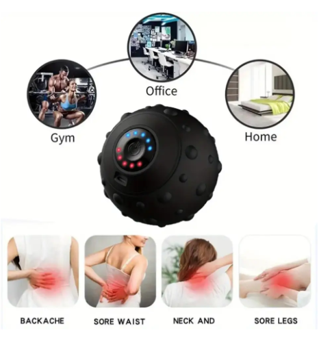 Sports Massage Ball Shoulder And Neck Body Muscle Relaxation Sole Back Foot Massage Rechargeable Fascia Ball Electric Yoga Ball