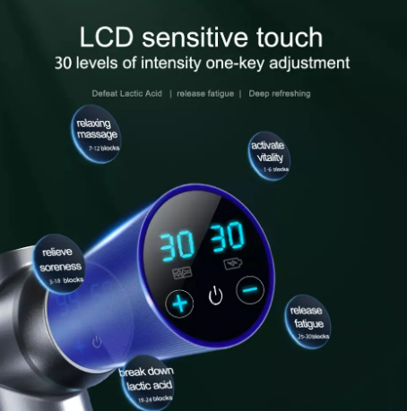 Professional Massage Gun Electric Shock Muscle Relaxation Vibration Fitness Massager For Body Neck Ladies Home Travel Fascia Gun