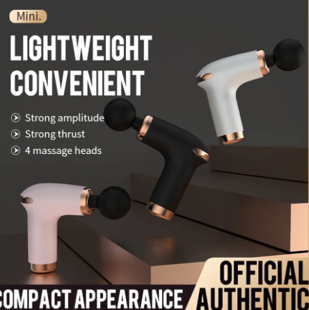 USB Portable Mini Massage Gun Pistol Facial Massager For Body Neck Deep Tissue Muscle Relaxation Gout Pain Relief Body Massager