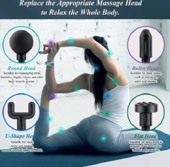 USB Portable Mini Massage Gun Pistol Facial Massager For Body Neck Deep Tissue Muscle Relaxation Gout Pain Relief Body Massager