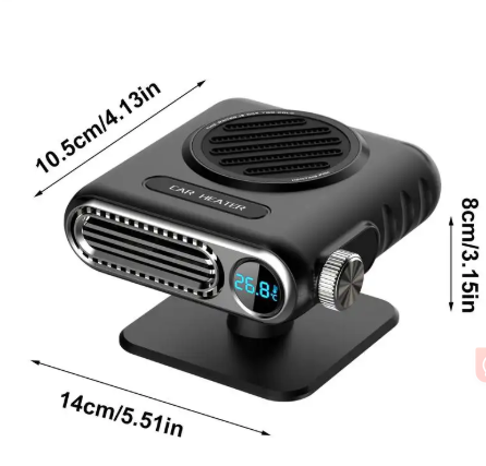 1PC Display Temperature Car Heater 12V Portable Defogger Defroster Heater Fan Dryer Windshield Defogger Accessories
﻿