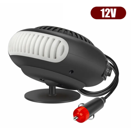 12V Portable Auto Car Heater Defroster Demister Electric Heater Windshield 360 Degree Rotation ABS Heating Cooling Fan