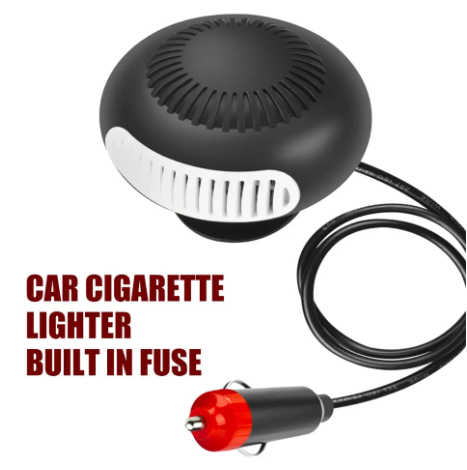 12V Portable Auto Car Heater Defroster Demister Electric Heater Windshield 360 Degree Rotation ABS Heating Cooling Fan