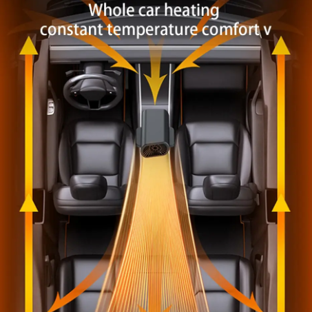 1PC 12V Car Heater Demister Strong Suction Type Heating Fan Electric Cooling Windshield Defroster Defogging Demister For Winter