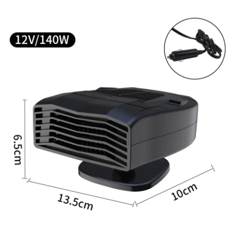 1PC 12V  2-in-1 Cooler Heater High Temperature Resistance Car Anti-Fog Heater 360 Degree Rotation Automobile Electric Accessories
