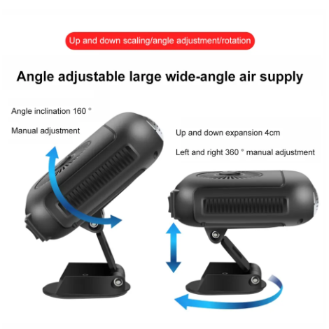 1PC 12V Electric Car Heater Heating Fan Windshield Defogger Defroster Demister Portable Auto Winter Electric Heating Heater Fan