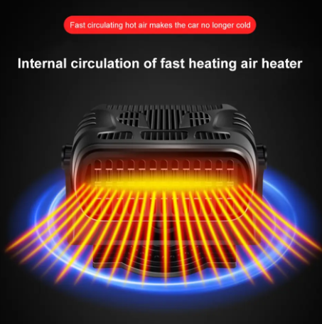 1PC 12V Electric Car Heater Heating Fan Windshield Defogger Defroster Demister Portable Auto Winter Electric Heating Heater Fan