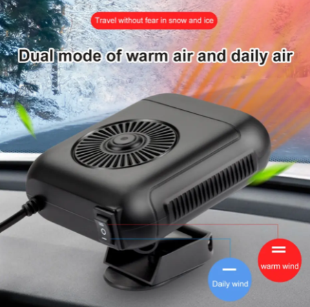 1PC 12V Electric Car Heater Heating Fan Windshield Defogger Defroster Demister Portable Auto Winter Electric Heating Heater Fan
