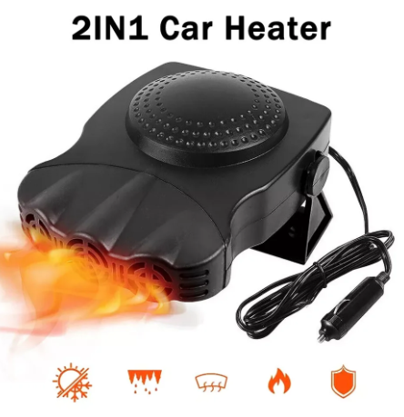 1PC Car Heater Electric Cooling Heating Fan Portable Electric Dryer Windshield Defogging Demister Defroster