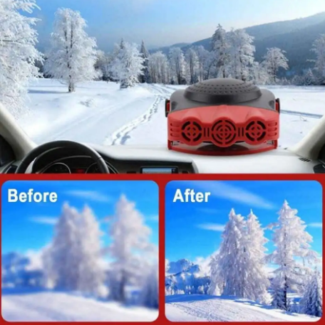 1PC Car Heater Electric Cooling Heating Fan Portable Electric Dryer Windshield Defogging Demister Defroster