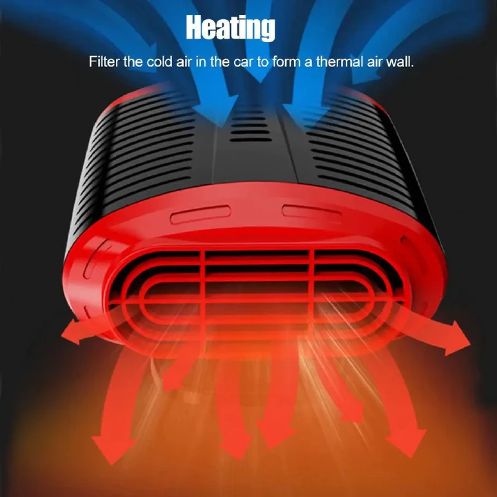 1PC 12v Auto Car Heater Electric Cooling Heating Fan Portable Electric Dryer Windshield Defogging Demister Defroster