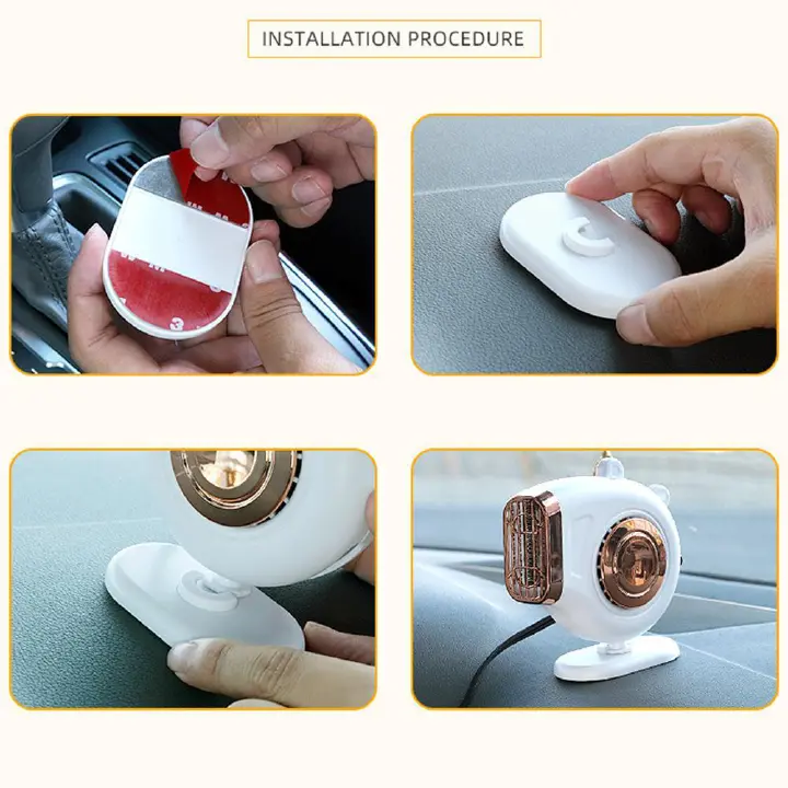 1PC 12V Portable Car Heater Electric Vehicle Heating Fan Driving Defroster Electric Dryer Windshield Defogging Demister