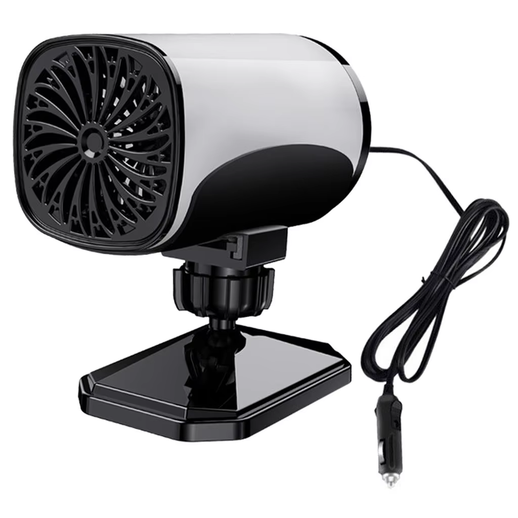 1PC 2 in 1 Car Heater Fast Heating Heat Cooling Fan with Heating Cooling Modes Fan Plug in Cigarette Lighter