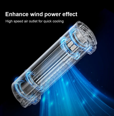 1PC Car Seat Cooling Fan 3-Speed Strong Wind Cooler USB Powered Car Headrest Cooling Air Fan Summer Portable Car Fan