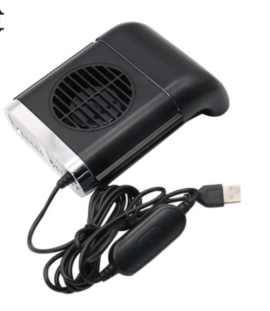 1PC Car Back Seat Mini USB Fan Foldable Silent Fan Three Grade Wind Speed Adjustable Car Cooler Air Cooling Fan