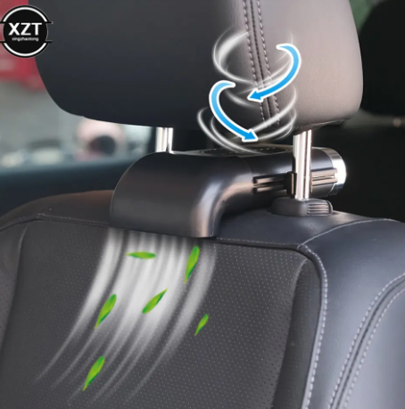 1PC Car Back Seat Mini USB Fan Foldable Silent Fan Three Grade Wind Speed Adjustable Car Cooler Air Cooling Fan