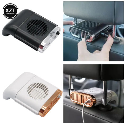 1PC Car Back Seat Mini USB Fan Foldable Silent Fan Three Grade Wind Speed Adjustable Car Cooler Air Cooling Fan