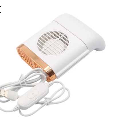 1PC Car Back Seat Mini USB Fan Foldable Silent Fan Three Grade Wind Speed Adjustable Car Cooler Air Cooling Fan