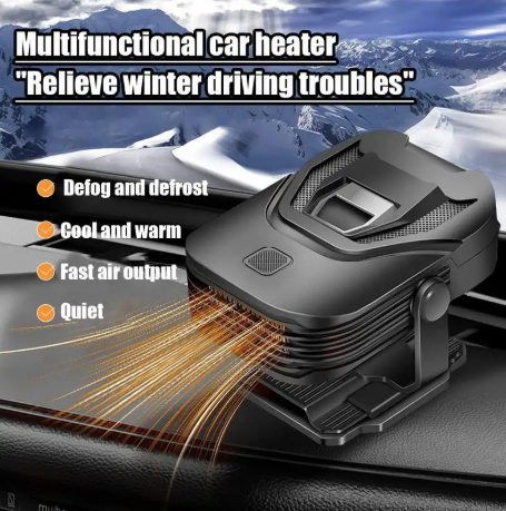 1PC Car Defroster 12V Portable Car Fan Heater Window Defroster Quick Heating Windscreen Heater Fan Vehicle Mounted Heater For Trucks