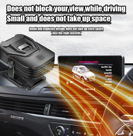 1PC Car Defroster 12V Portable Car Fan Heater Window Defroster Quick Heating Windscreen Heater Fan Vehicle Mounted Heater For Trucks
