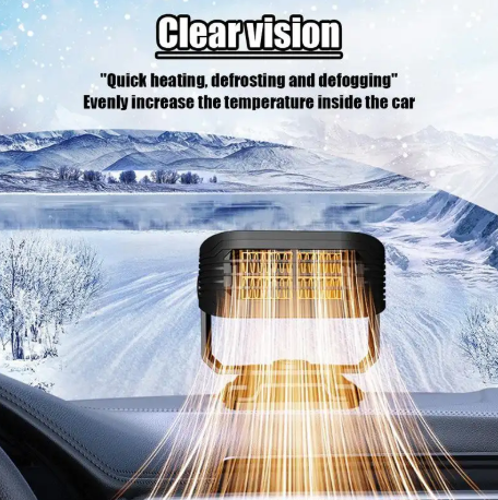 1PC Car Defroster 12V Portable Car Fan Heater Window Defroster Quick Heating Windscreen Heater Fan Vehicle Mounted Heater For Trucks