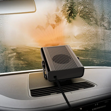 1PC 12V Portable Auto Car Heater Defroster Demister Electric Heater Windshield 360 Degree Rotation ABS Heating Cooling Fan