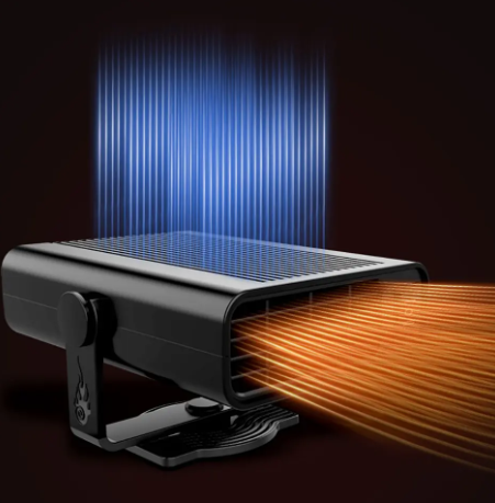 1PC 12V Portable Auto Car Heater Defroster Demister Electric Heater Windshield 360 Degree Rotation ABS Heating Cooling Fan