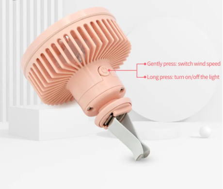 1PC Car Fan Magnetic Fan Car Cooler Silent Wireless Charging USB Fan 3Speed Adjustable Universal Car Rear Seat Auto Cooling Fan