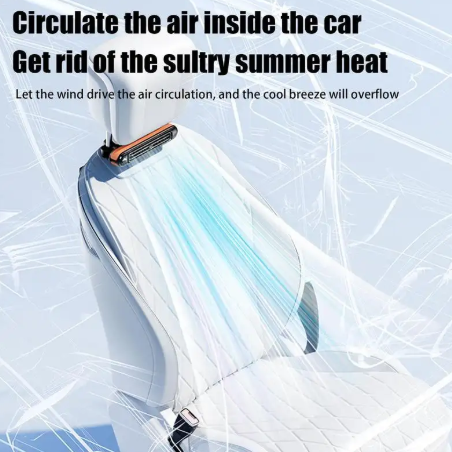 1PC Car Seat Air Conditioner Strong Wind USB Powered Car Seat Cooling Fan Portable Car Fan Portable Vehicle Fan Car Seat Fan
