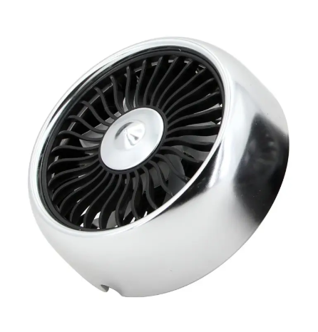 1PC Mini USB Car Air Vent Clip Fan with Ambient Lighting, Adjustable Electric Fan, Powerful Cooling Fan