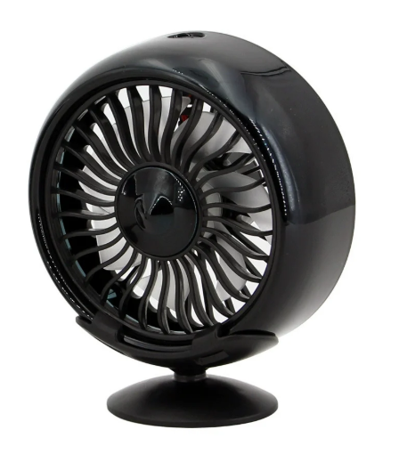 1PC Mini USB Car Air Vent Clip Fan with Ambient Lighting, Adjustable Electric Fan, Powerful Cooling Fan