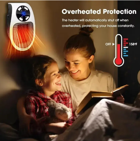 1PC 500W Portable Heater Electric Heater with Adjustable Thermostat Timer and Led Display Home Electric Heater Household Appliances
﻿