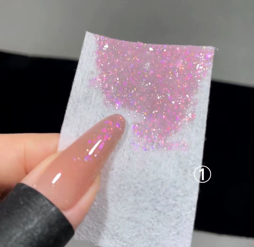 6PCS Sparkly Gel Nail Polish Glitter Iridescence Soak Off UV Gel Semi-permanent Varnish DIY Manicure Gel Polish