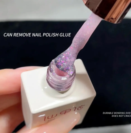 6PCS Sparkly Gel Nail Polish Glitter Iridescence Soak Off UV Gel Semi-permanent Varnish DIY Manicure Gel Polish