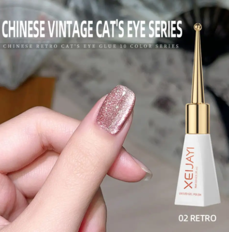 10Pcs Cat Eye Gemstone Gel Nail Polish Magnetic Gel UV Semi-permanent Varnish Nail Supplies for Professionals