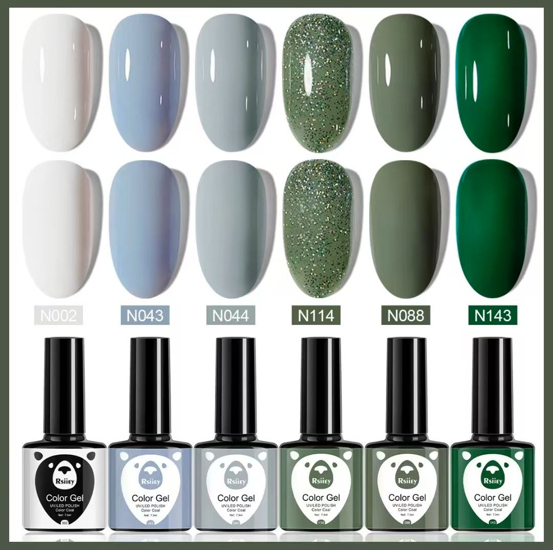 6PCS Color Nail Polish Phototherapy Bottle Popular Color Painted Cat Eye Gel UV Phototherapy Gel Nail Polish Gel Set