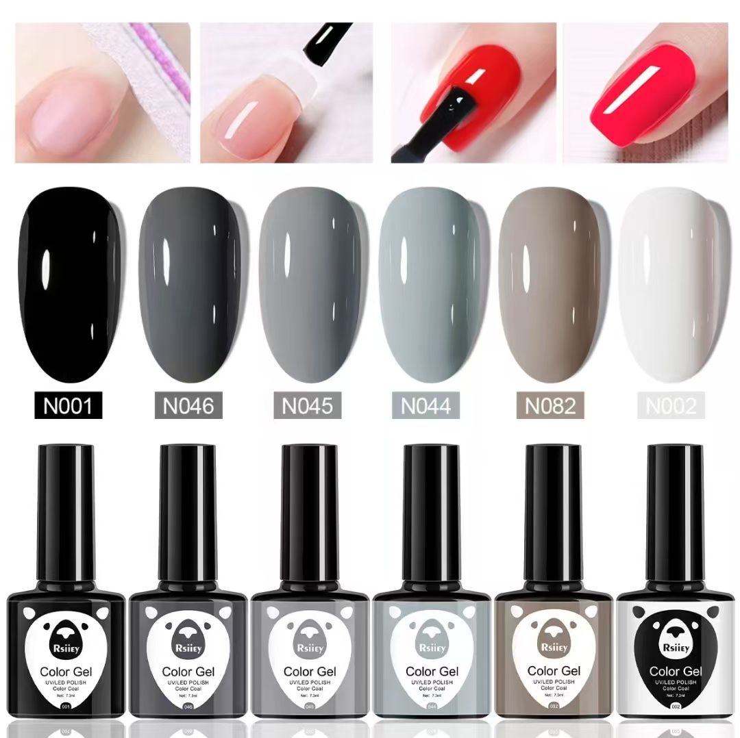 6PCS Color Nail Polish Phototherapy Bottle Popular Color Painted Cat Eye Gel UV Phototherapy Gel Nail Polish Gel Set