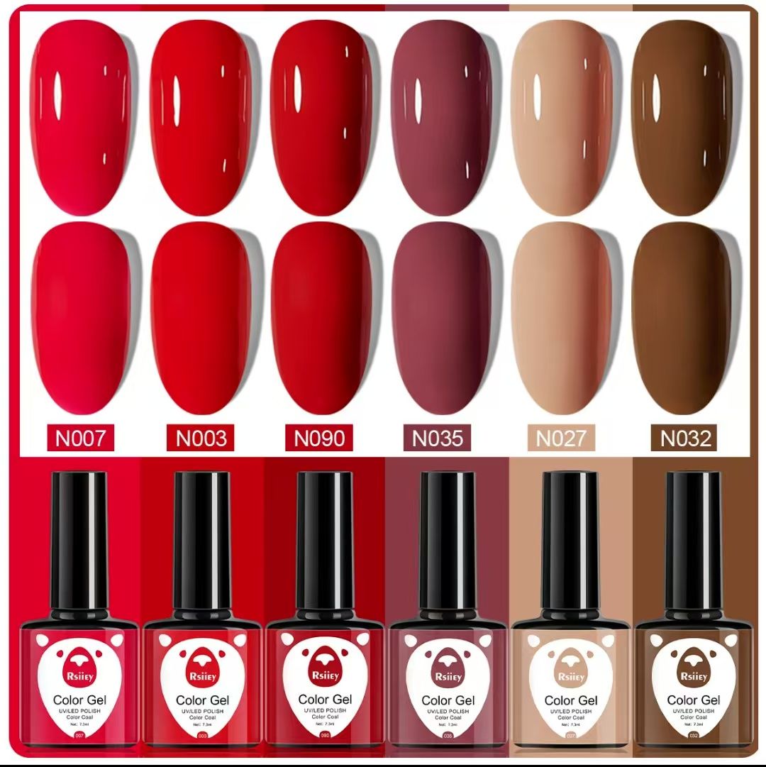 6PCS Color Nail Polish Phototherapy Bottle Popular Color Painted Cat Eye Gel UV Phototherapy Gel Nail Polish Gel Set