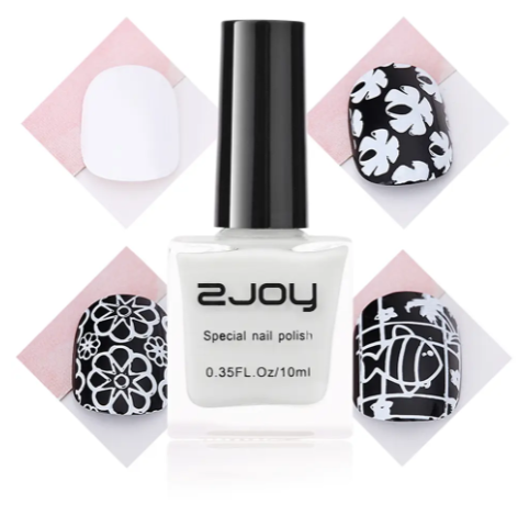 3PCS Nail Printing Stamping Gel Nail Polish Art Printing Varnish for Stamping Plate Black White Gold Nails Lacquers