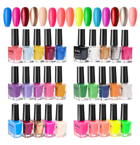 3PCS Nail Printing Stamping Gel Nail Polish Art Printing Varnish for Stamping Plate Black White Gold Nails Lacquers