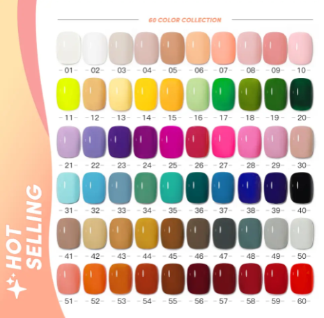 5PCS Popular Color Solid Color Nail Kit Gel Nail Polish Nail Art Varnish Gel UV