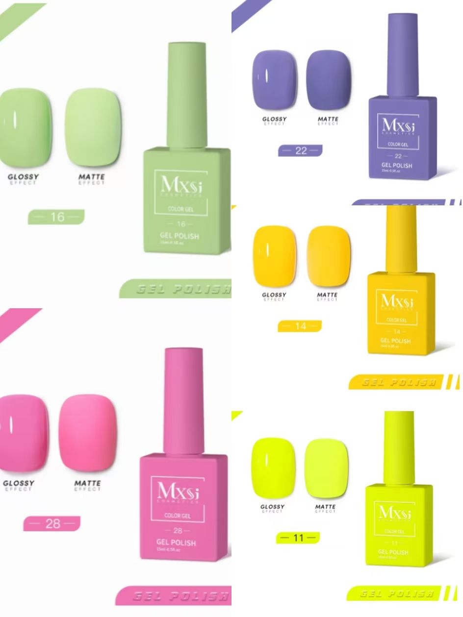 5PCS Popular Color Solid Color Nail Kit Gel Nail Polish Nail Art Varnish Gel UV