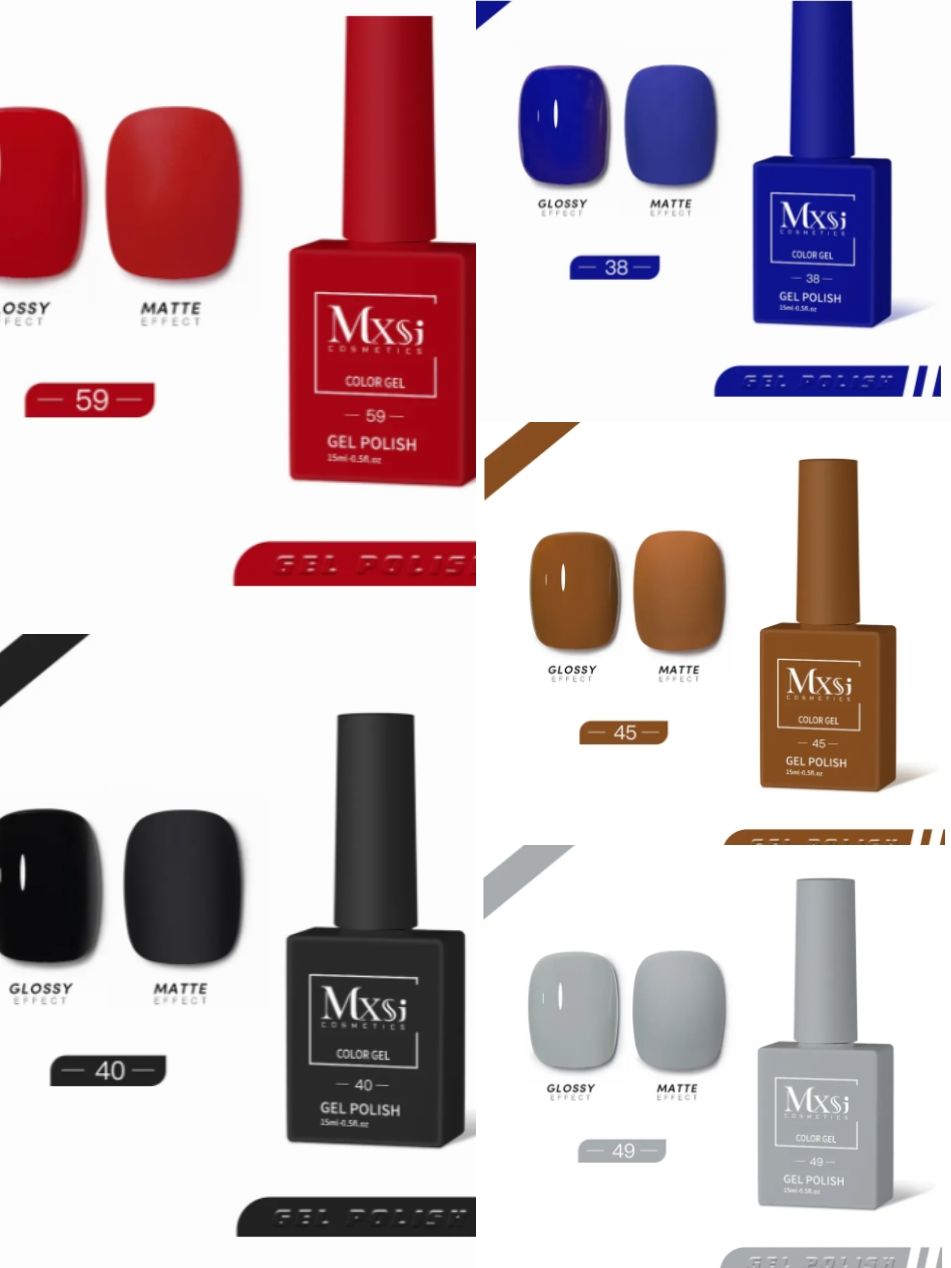 5PCS Popular Color Solid Color Nail Kit Gel Nail Polish Nail Art Varnish Gel UV