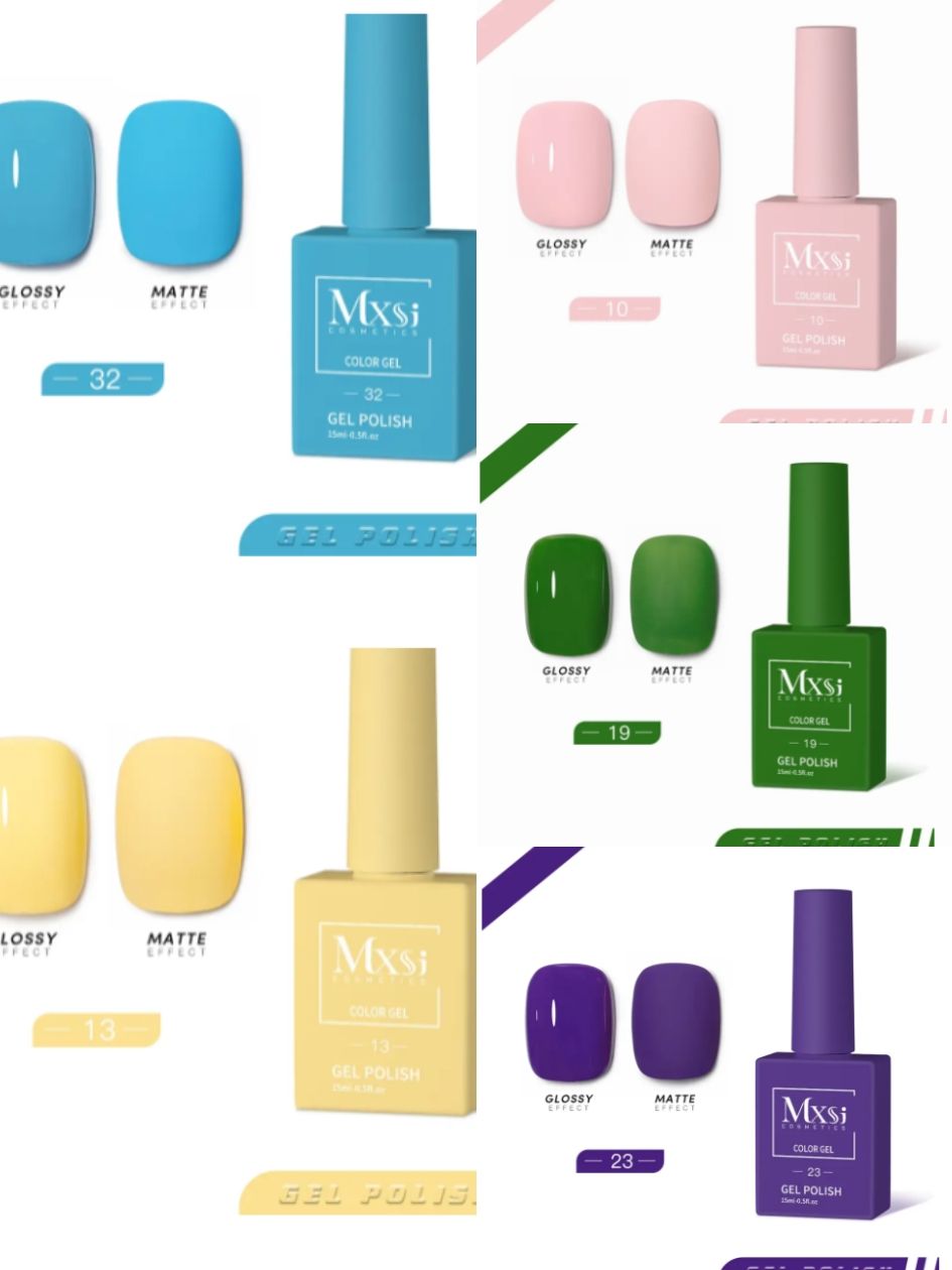 5PCS Popular Color Solid Color Nail Kit Gel Nail Polish Nail Art Varnish Gel UV