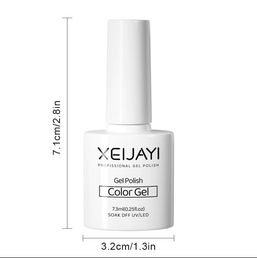 1PCS New Nail Salon Exclusive Nude Ice Transparent Cherry Red and White Gel Nail Polish Adhesive Set