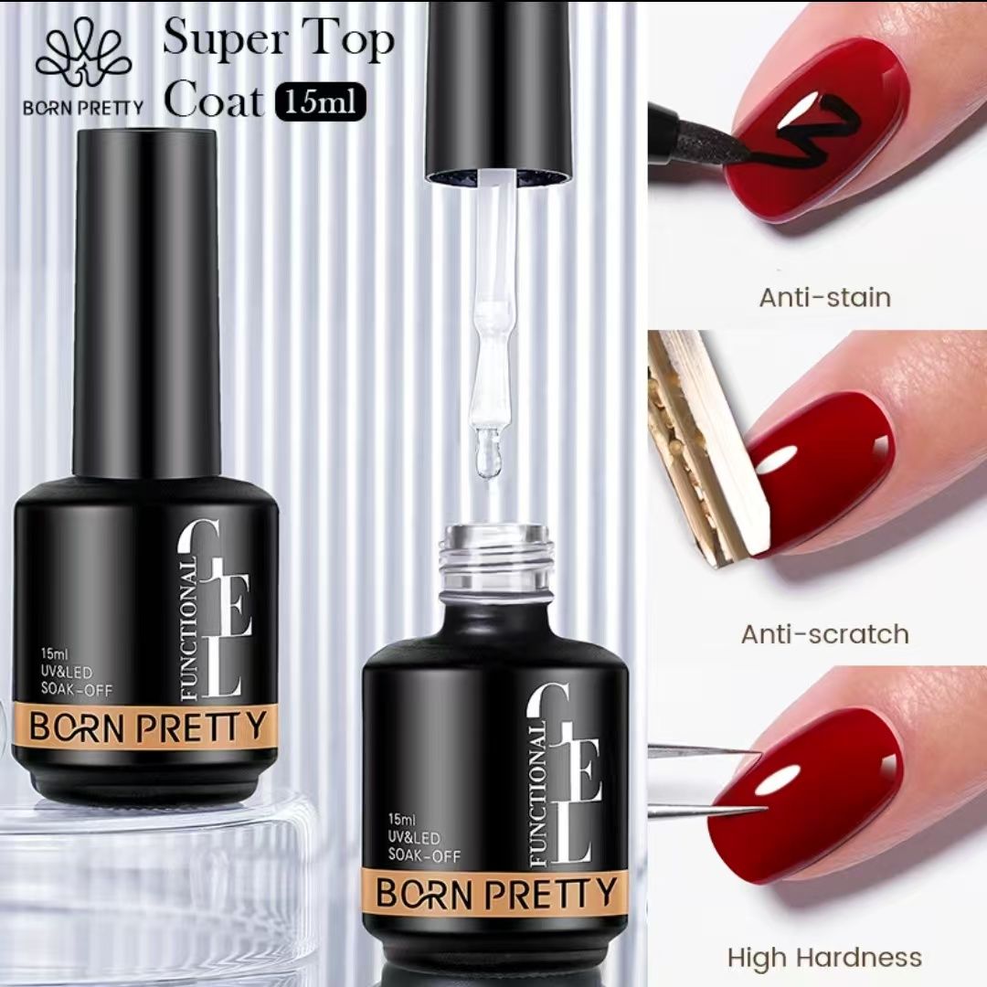 1PC Nail Enhancement Functional Glue Set, Primer, Sanding Sealant, Nail Polish Base Glue, Semi Permanent Varnish, Immersion Self Leveling UV LED Gel Nail Polish